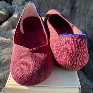 Rothy's Fig Python Flats Size 8
